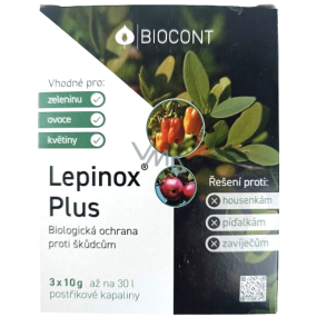 Biocont Lepinox Plus insekticidní přípravek na ochranu rostlin proti housenkám škůdců 3 x 10 g 4149-01, 12/2027
