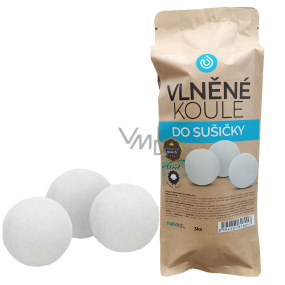 Nanolab Přírodní vlněné koule do sušičky 3 kusy
