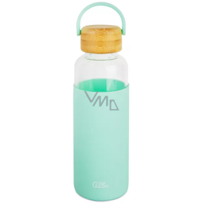 Albi Skleněná láhev silikon - zelená 500 ml