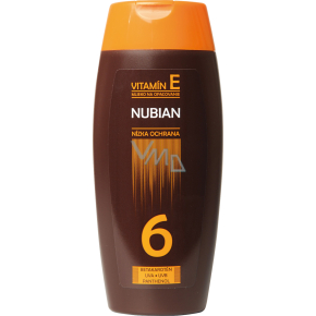 Nubian OF 6 mléko na opalovaní, 200 ml