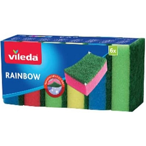 Vileda houbička Rainbow 6ks