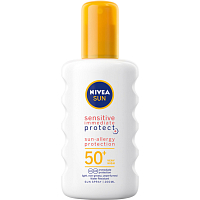 Nivea Sun Sensitive OF 50+ sprej na opalování, 200 ml