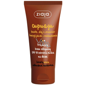 Ziaja Cupuacu bronzing SPF 10 vyživující samoopalovací pleťový krém na den 50 ml