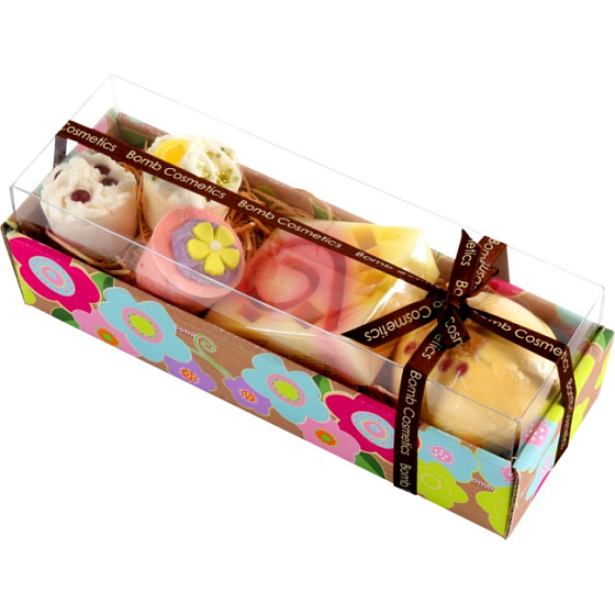 Bomb Cosmetics Havajská květina - Hawaiian Flower mix balistiků 250 g + glycerinové mýdlo 100 g, kosmetická sada