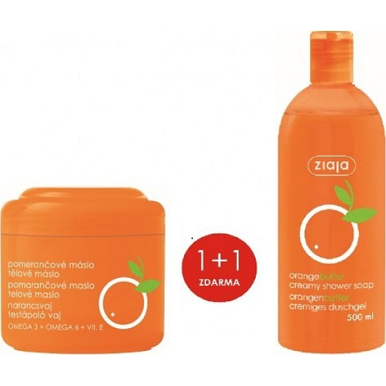 Ziaja Pomerančové máslo tělové máslo 200 ml + sprchový gel 500 ml, duopack