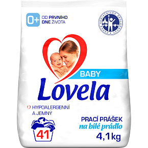 Lovela na bílé prací prášek pro miminka, 41 praní, 4,1 kg Lovela na bílé prací prášek pro miminka, 41 praní, 4,1 kg
