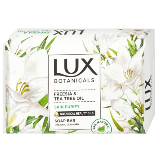 Lux Botanicals Freesia & Tea Tree Oil toaletní mýdlo 90 g