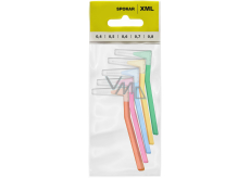 Spokar XML 0,4 - 0,8 mm mezizubní kartáčky sada mix 5 kusů + krytka 5 kusů