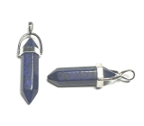 Lapis Lazuli kyvadlo šestihran přívěsek přírodní kámen 41 x 13 mm, kámen harmonie