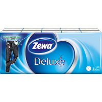 Zewa Deluxe Standard 3vrstvé papírové kapesníky, 10× 10 ks