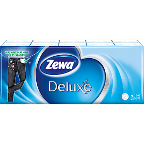 Zewa Deluxe Standard 3vrstvé papírové kapesníky, 10× 10 ks