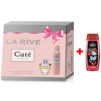 LA RIVE CUTÉ parfémovaná voda 100 ml + deodorant sprej 150 ml, dárková sada pro ženy + Sprchový gel La Rive 2v1 Minie 250 ml NAVÍC