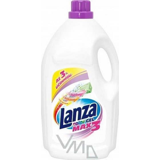 Lanza Max3 Color gel tekutý prací prostředek na barevné prádlo 60 dávek 4,5l l
