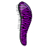 Dtangler Detangling Brush Kartáč pro snadné rozčesání vlasů 18,5 cm Zebra Purple