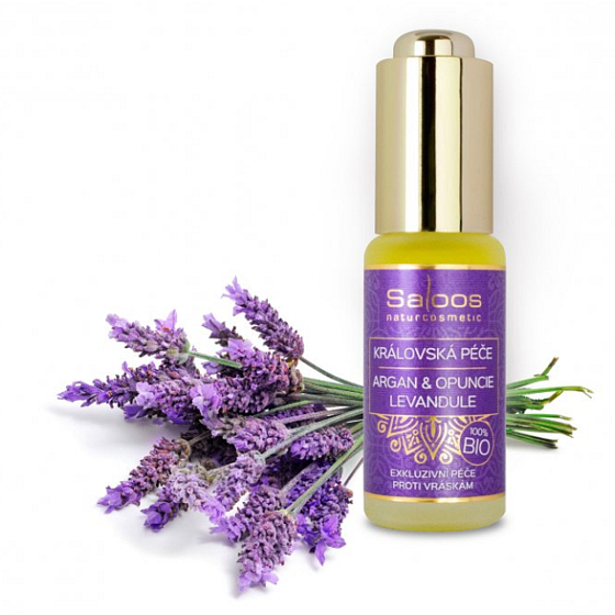 Saloos Královská péče Argan & Opuncie & Levandule 100% Bio Exkluzivní péče proti vráskám 20 ml