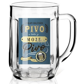Nekupto Pivní sklenice Chlapi mají rádi pivo 500 ml
