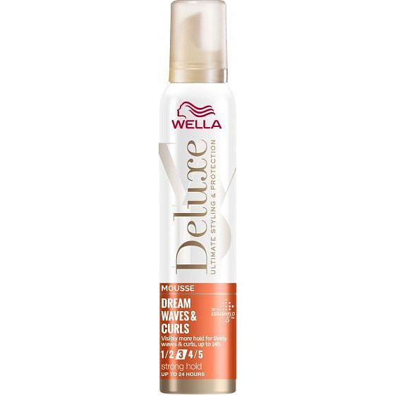 Wella Deluxe Dream Waves & Curls střední fixace pěnové tužidlo na vlasy 200 ml