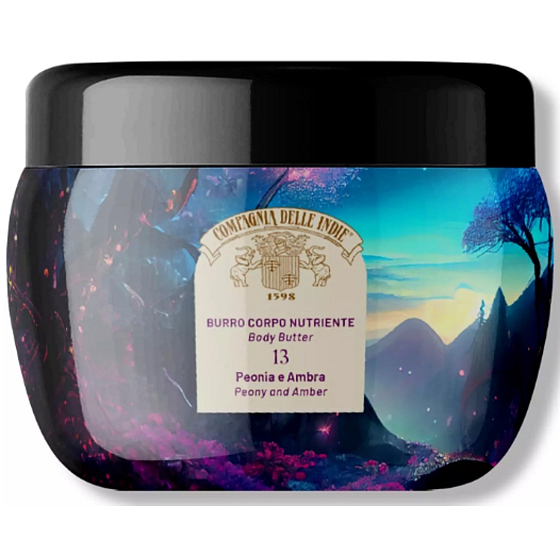 Compagnia Delle Indie 13 Peony and Amber parfémované výživné tělové máslo 250 ml