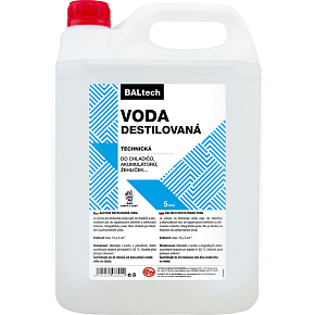 BALTECH destilovaná voda kanystr 5 l BALTECH destilovaná voda kanystr 5 l
