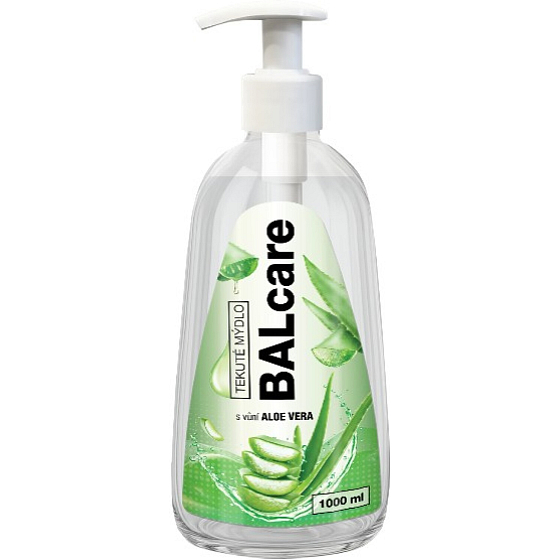 Balcare Aloe vera tekuté mýdlo s dávkovačem 1 l