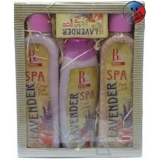 Bohemia Gifts Spa Lavender a Vlčí mák lázeň 500 ml + sprchový gel 300 ml + sůl do koupele 600 g + mýdlo 100 g, kosmetická sada