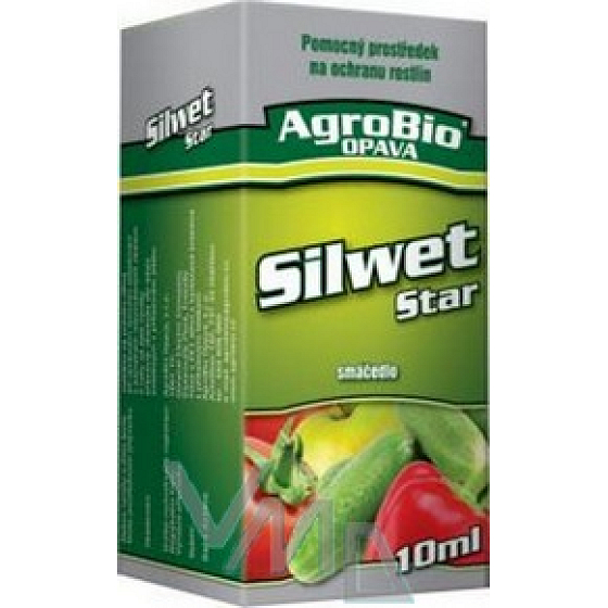 AgroBio Silwet Star organosilikonové smáčedlo, zvyšuje smáčivost a přilnavost aplikační kapaliny 10 ml