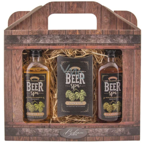 Bohemia Gifts Beer Spa sprchový gel 100 ml + sůl do koupele 150 g + šampon na vlasy 100 ml, kosmetická sada