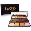 Be Chic! Travel make-up Kit paleta 16 očních stínů a 4 tvářenek