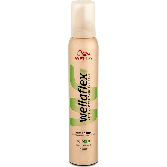 Wella Wellaflex Frizz Control Extra Strong Hold extra silné zpevnění pěnové tužidlo 200 ml