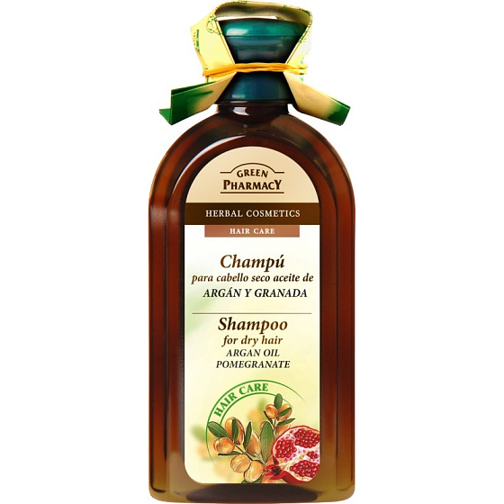 Green Pharmacy Arganový olej a Granátové jablko šampon pro suché vlasy 350 ml