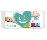 Pampers Sensitive vlhčené ubrousky pro děti 52 kusů