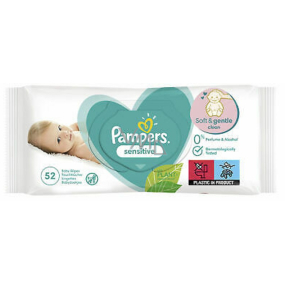 Pampers Sensitive vlhčené ubrousky pro děti 52 kusů