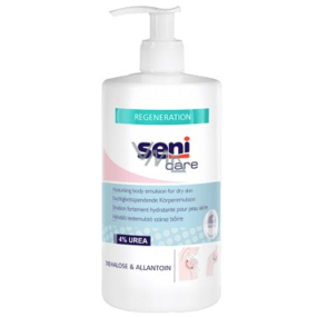Seni Care Regenerační Hydratační tělová emulze pro suchou pokožku se 4% urea 500 ml dávkovač
