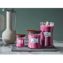 WoodWick Wild Berry & Beets - Lesní ovoce a řepa vonná svíčka s dřevěným knotem a víčkem sklo střední 275 g