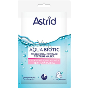Astrid Aqua Biotic povzbuzující a hydratující textilní maska pro všechny typy pleti 20 ml