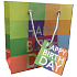 EP Line Dárková papírová taška 14,5 x 14,5 x 6 cm Happy Birthday