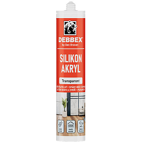 Den Braven Silikon akrylový tmel, čirý, 310 ml Den Braven Silikon akrylový tmel, čirý, 310 ml