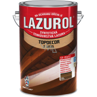 Lazurol Topdecor S1035 tenkovrstvá lazura na dřevo T026 wenge, 4,5 l