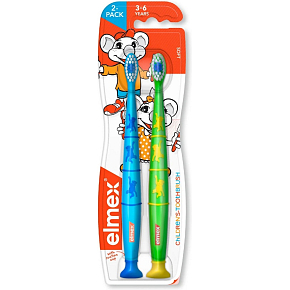 Elmex dětský zubní kartáček 3-6 let 2-pack