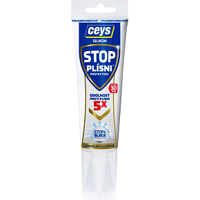 Ceys Stop Plísni sanitární silikon, transparentní, tuba 125 ml Ceys Stop Plísni sanitární silikon, transparentní, tuba 125 ml