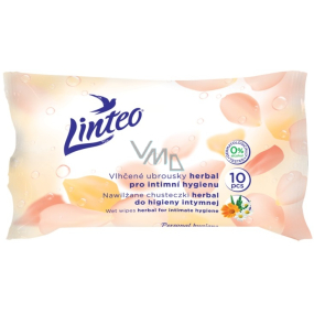 Linteo Herbal vlhčené ubrousky pro intimní hygienu 10 kusů