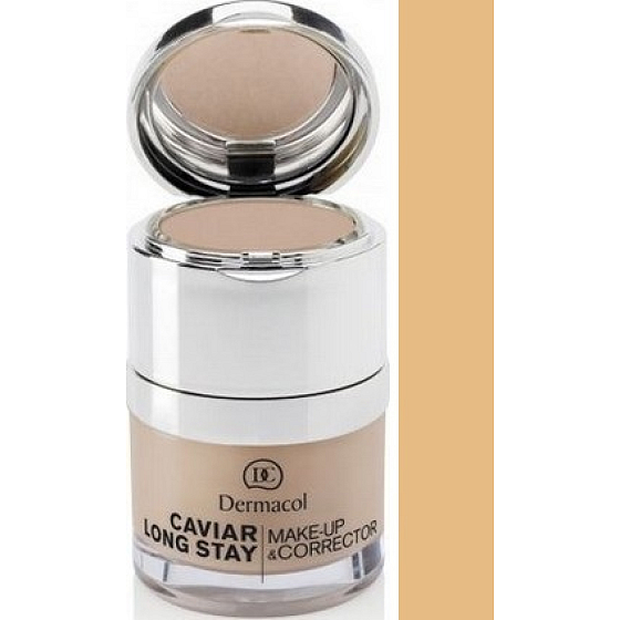 Dermacol Caviar Long Stay Make-Up & Corrector make-up s kaviárem a zdokonalovací korektor 02 Fair 30 ml