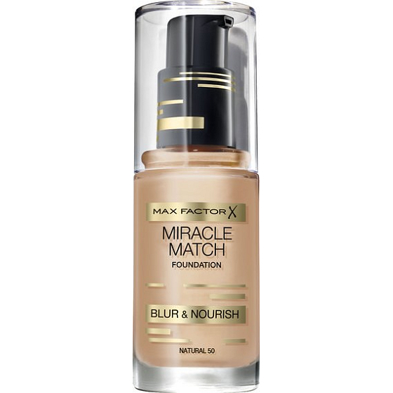 Max Factor Miracle Match Foundation make-up 50 Natural 30 ml