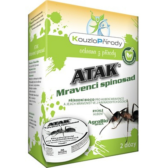 Kouzlo Přírody Atak Mravenci spinosad přírodní biocid pro hubení mravenců 2 kusy