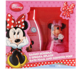 Disney Minnie Mouse pěna do koupele pro děti 300 ml + stříkací žínka, kosmetická sada pro děti,