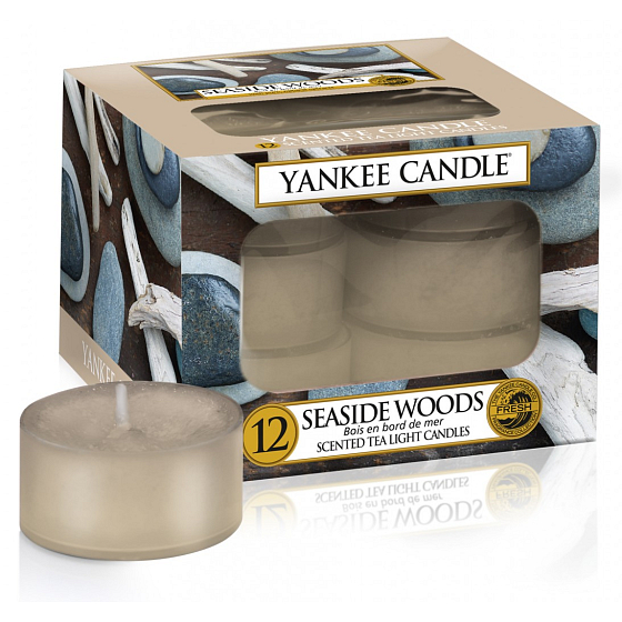 Yankee Candle Seaside Woods - Přímořské dřeva vonná čajová svíčka 12 x 9,8 g