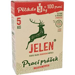 Jelen prací prášek, 100 praní, 5 kg Jelen prací prášek, 100 praní, 5 kg