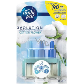 Ambi Pur 3 Volution Cotton Flower elektrický osvěžovač náhradní náplň 20 ml