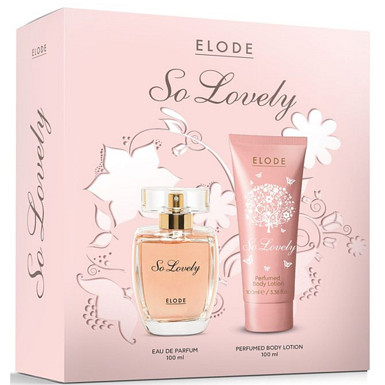 Elode So Lovely parfémovaná voda 100 ml + tělové mléko 100 ml, dárková sada pro ženy