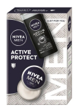 Nivea Men Active Protect zvláčňující krém 75 ml + Nivea Active Clean sprchový gel 250 ml, kosmetická sada pro muže